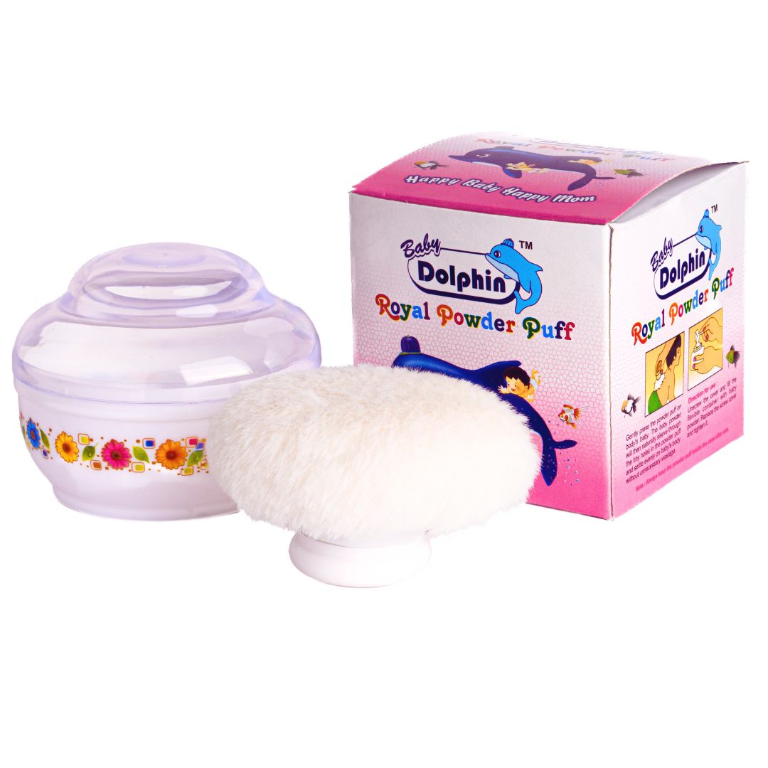 Baby Powder Puff, Pack of 1, white